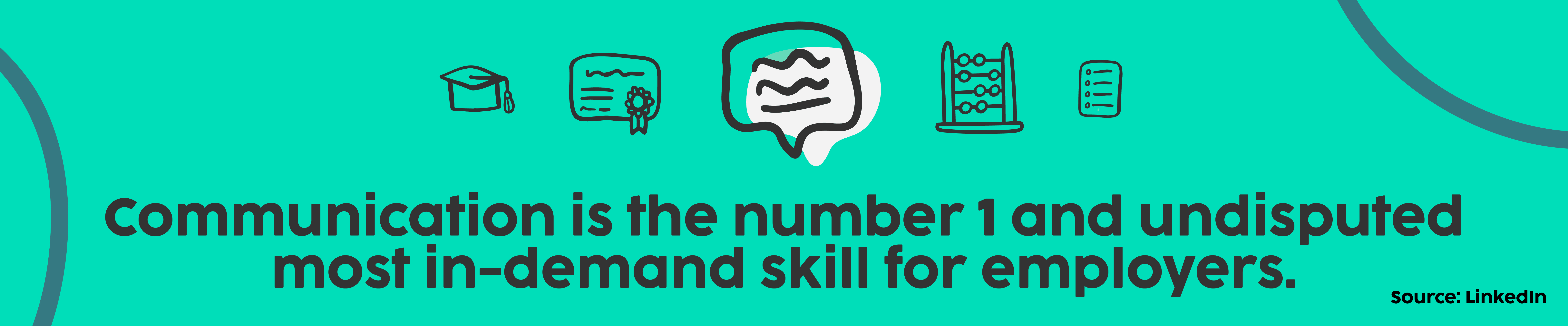 Communication is the number 1 and undisputed most in-demand skill for employers.