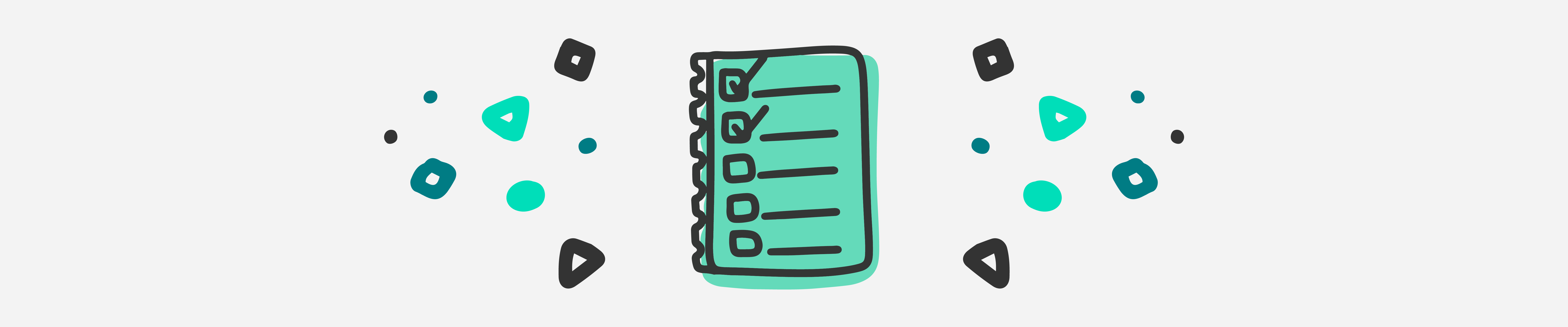 notepad with checklist boxes