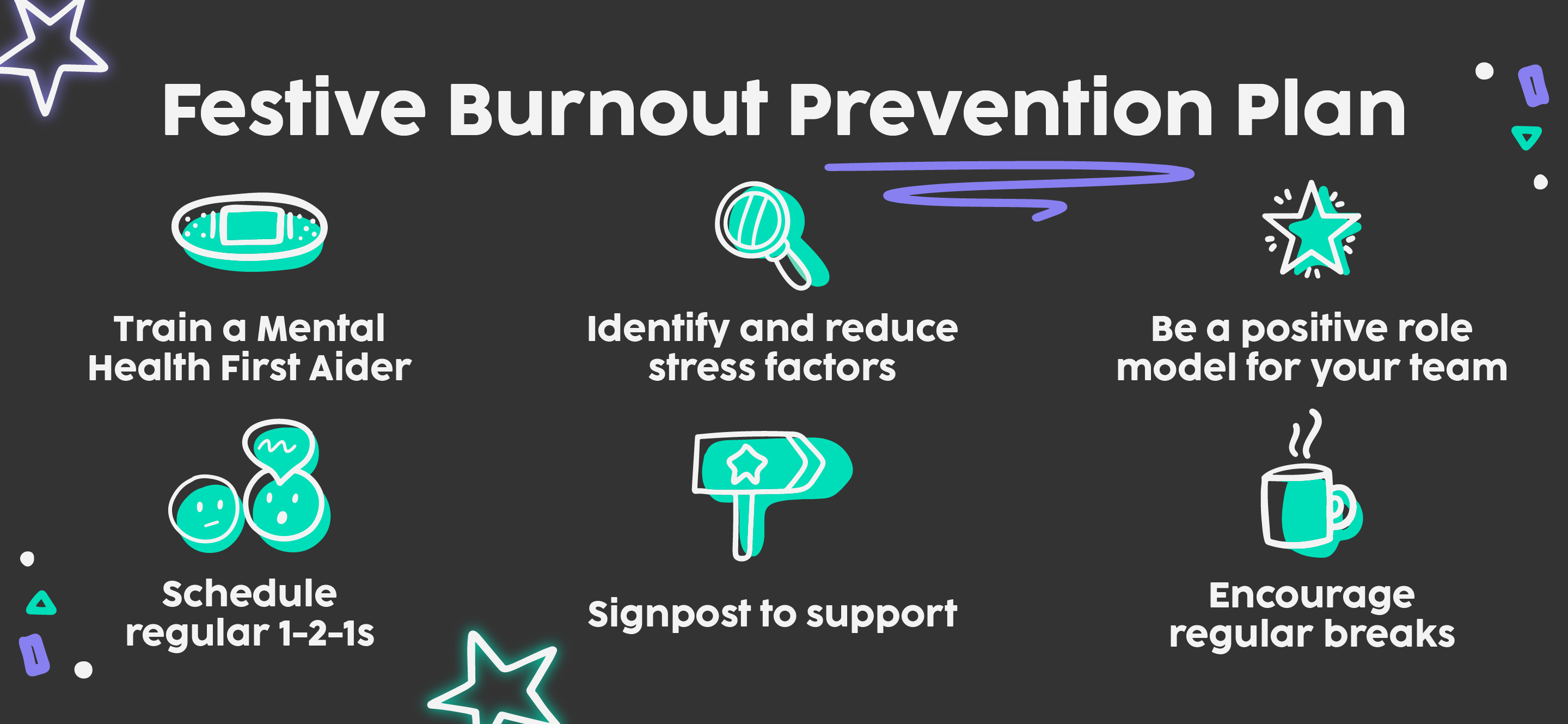 festive burnout prevention plan for managers